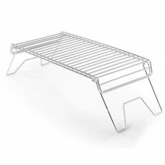 GSI Outdoor CAMPFIRE GRILL WITH FOLDING LEGS METALLIC