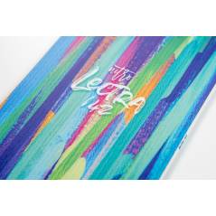detalle topsheet o lamina superior tabla snowboard Nitro LECTRA BRUSH MULTI