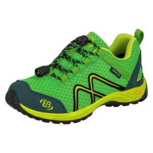zapatilla trekking junior Brütting GUIDE GREEN-PETROL-LEMON