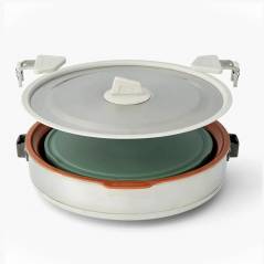 menaje acampada Sea To Summit DETOUR ESSENTIALS CAMP KITCHEN KIT - (4 PIECE) METALLIC-ORANGE-GREEN