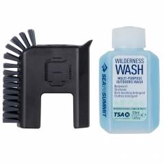 Sea to Summit CAMP KITCHEN POT SCRUBBER AND SOAP BLACK