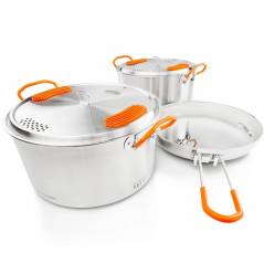 GSI Outdoor GLACIER STAINLESS BASE CAMPER MEDIUM METALLIC