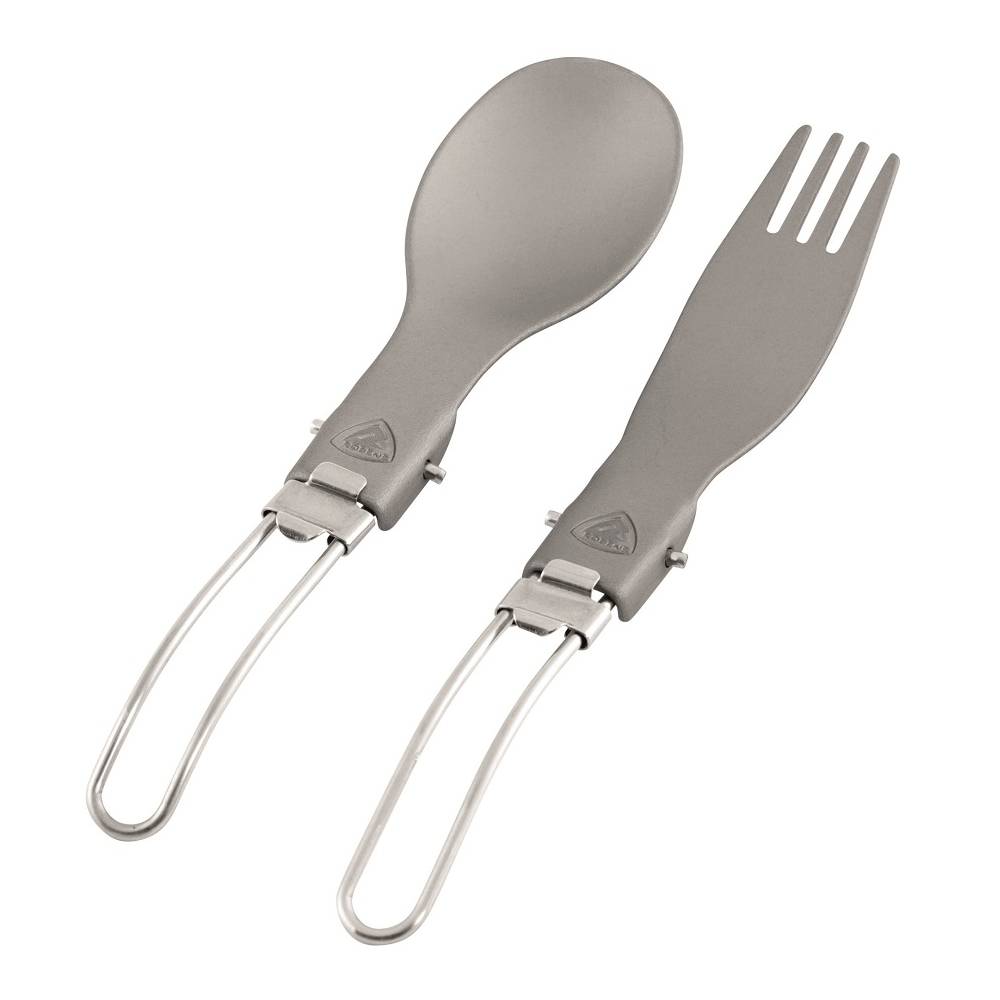 Robens FOLDING ALLOY CUTLERY SET SILVER