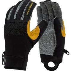 La sportiva SUPERCOULOIR TECH GLOVES BLACK-YELLOW