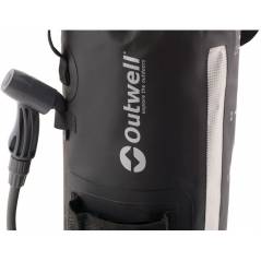 detalle cuelga manguera ducha portatil a presion camping Outwell SEABREEZE BLACK