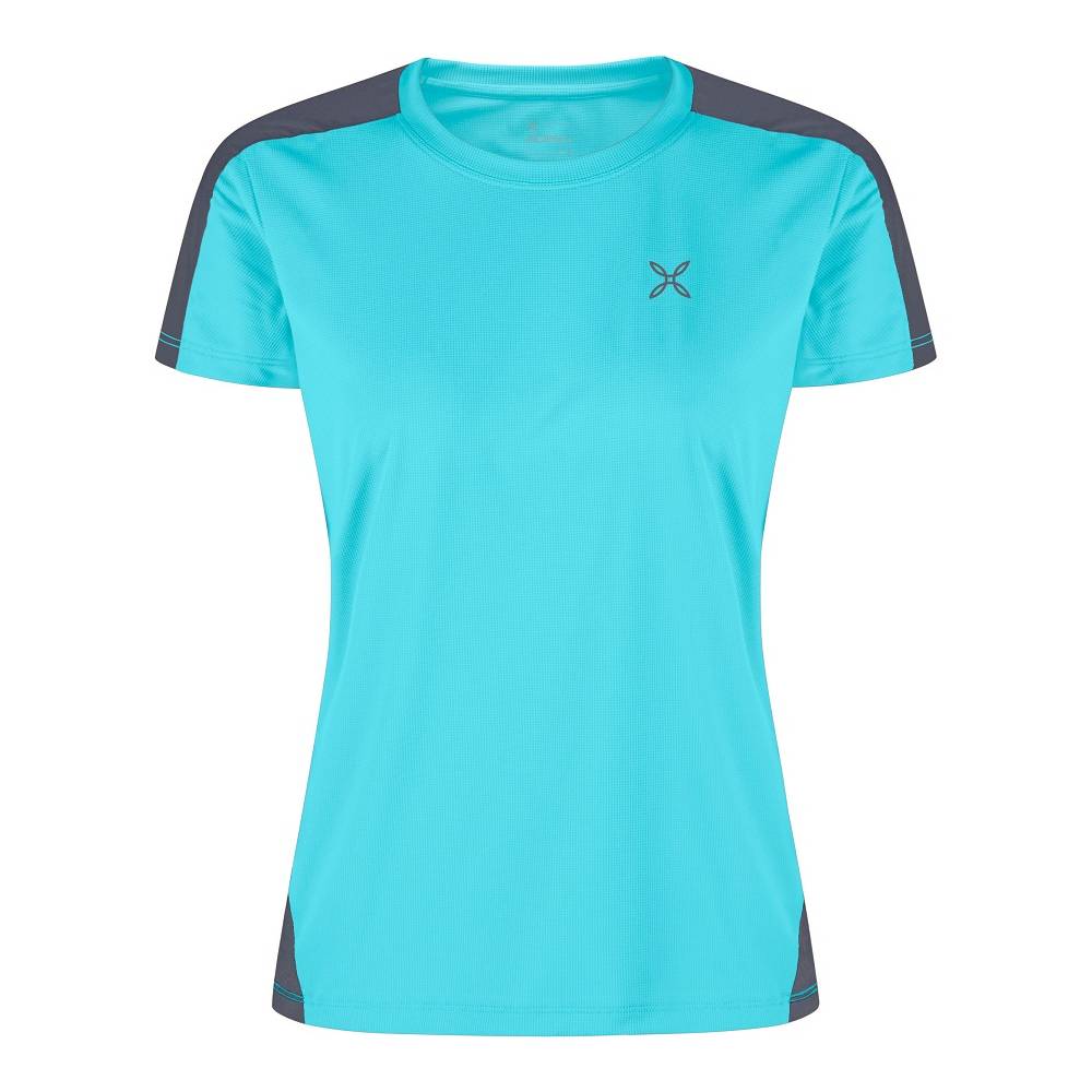 Montura HADE T-SHIRT WOMAN TURQUOISE-GRAPHITE-BLUE