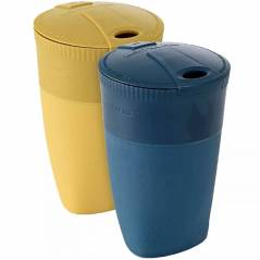 Light my fire PACK-UP-CUP BIO 2 PACK MUSTY YELLOW/ HAZY BLUE