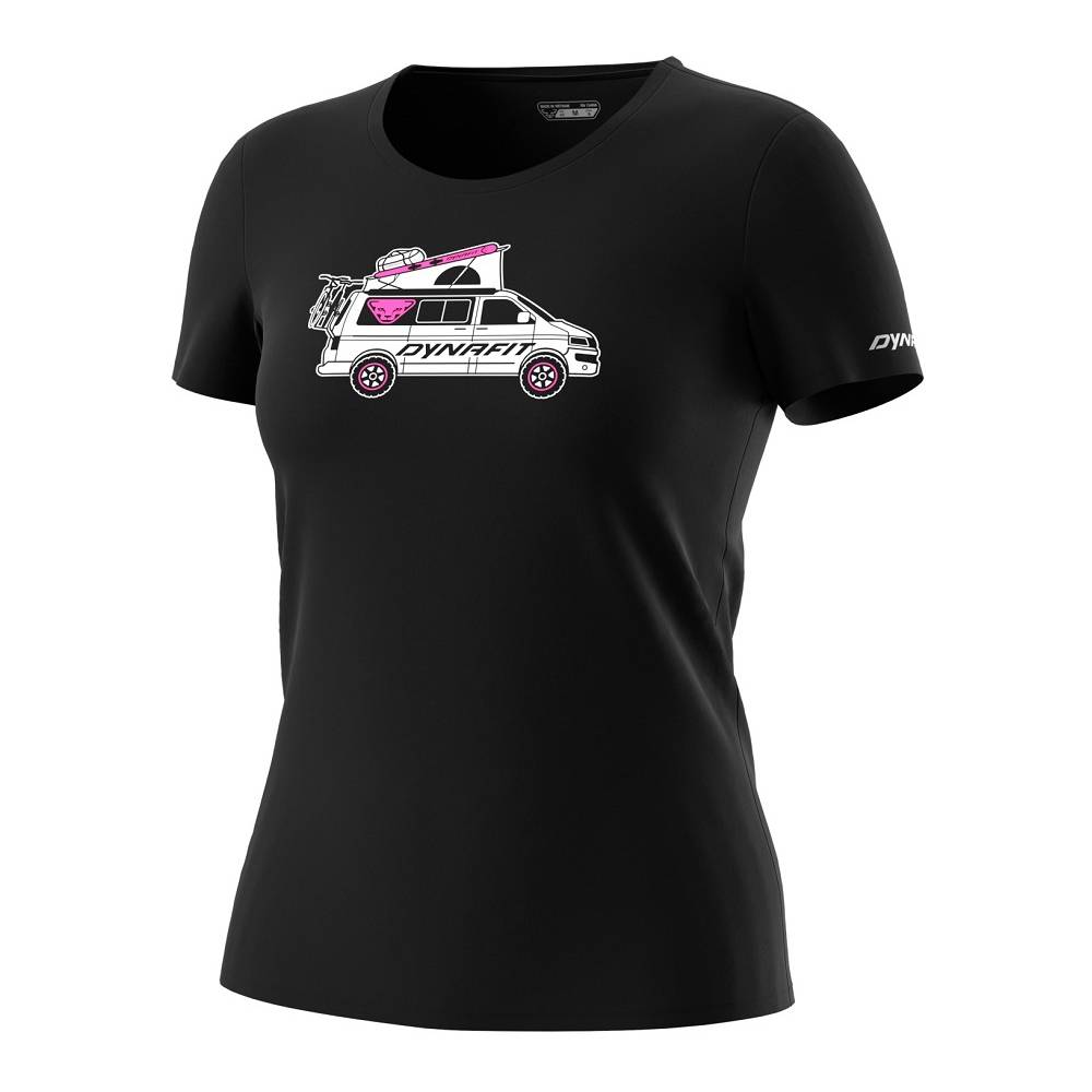 Dynafit GRAPHIC COTTON T-SHIRT WOMEN BLACK OUT DYNAVAN