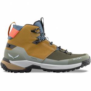 Salewa PUEZ 2 MID POWERTEX BOOT MEN GOLDEN BROWN-SHADOW