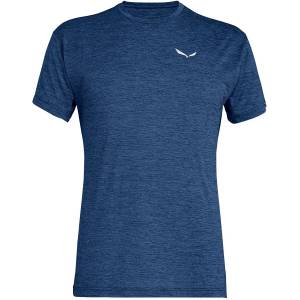 Salewa PUEZ MELANGE DRY M S/S TEE DARK DENIM MELANGE