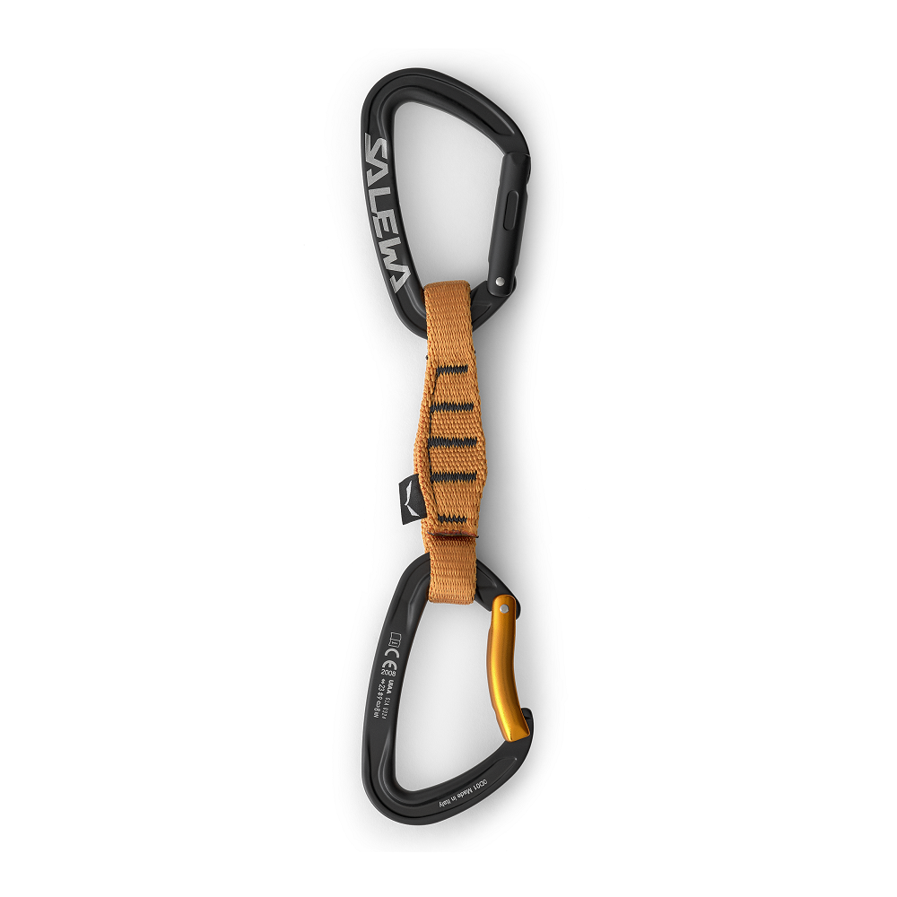 Salewa ORTLES STRAIGHT/BENT 110 QUICKDRAW BLACK-ORANGE
