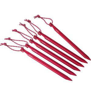 MSR GROUNDHOG TENT STAKES RED