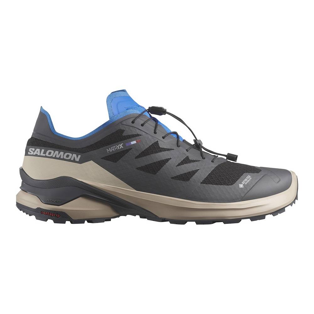 Salomon XA META GORE-TEX MADE IN FRANCE BLACK-OXFORD TAN-FRANCE BLUE