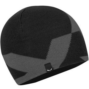 Salewa PURE REVERSIBLE MERINO BEANIE BLACK OUT