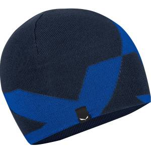 Salewa PURE REVERSIBLE MERINO BEANIE NAVY BLAZER