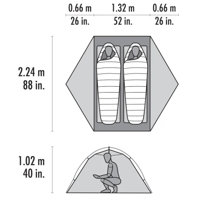 HUBBA HUBBA LT 2-PERSON BACKPACKING TENT