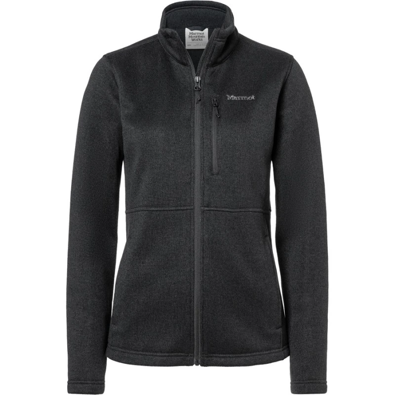WOMEN'S DROP LINE SWEATER FLEECE FULL-ZIP JACKET