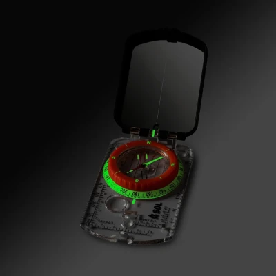 SIGHTING COMPASS WITH MIRROR