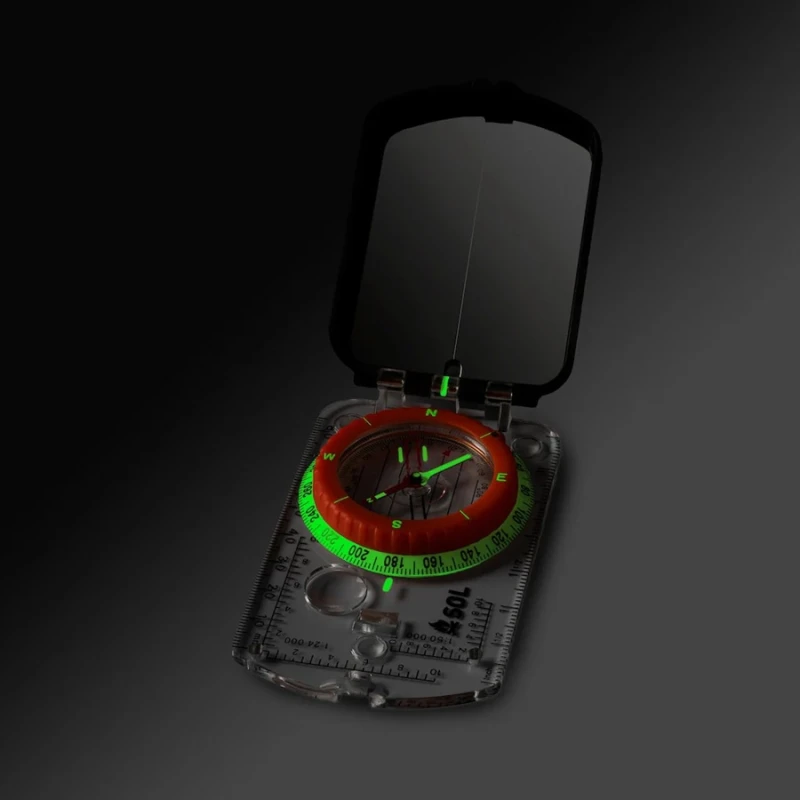 SIGHTING COMPASS WITH MIRROR