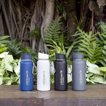 GO STAINLESS STEEL WATER BOTTLE WITH FILTER