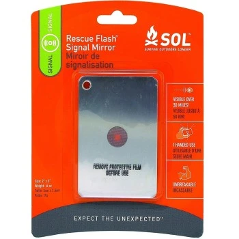 RESUCE FLASH SIGNAL MIRROR