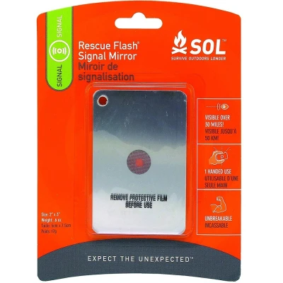 RESUCE FLASH SIGNAL MIRROR