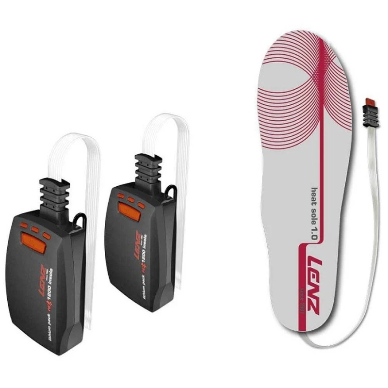 SET OF HEAT SOLE 1.0+LITHIUM PACK INSOLE RCB 1200